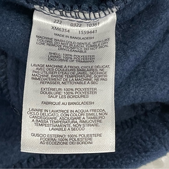 Columbia Fleece Jacket Men’s Size XXL Full Zip Navy Blue - Picture 3 of 7